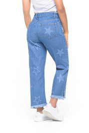 Printed High Waist Palazzo Jean