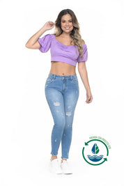 High Waist Skinny Push Up Jean