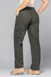Pantalón Cargo Bota Recta Tiro Alto Marca Trucco´s