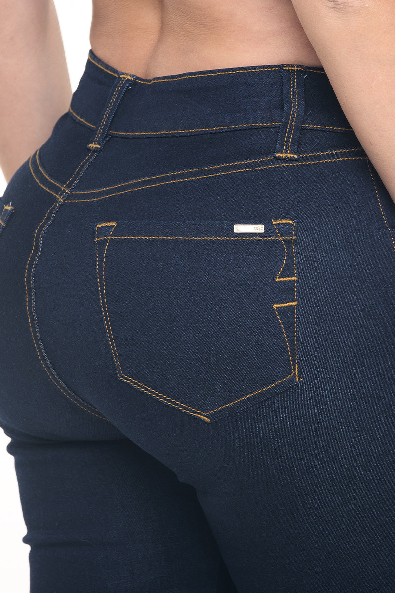 High Waist Flare Push Up Jean