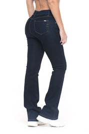 High Waist Flare Push Up Jean