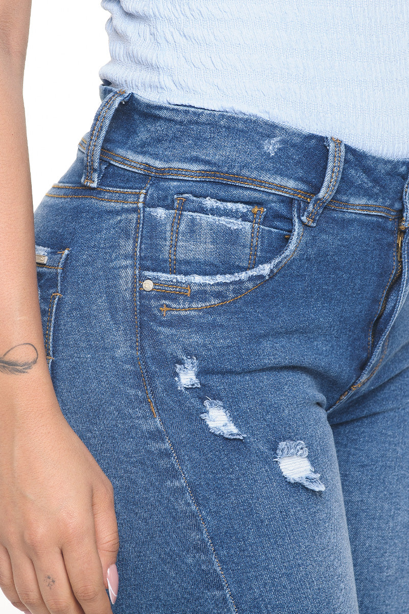 High Waist Skinny Push Up Jean