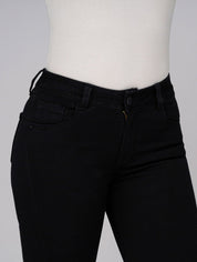 High Waist Flare Push Up Jean