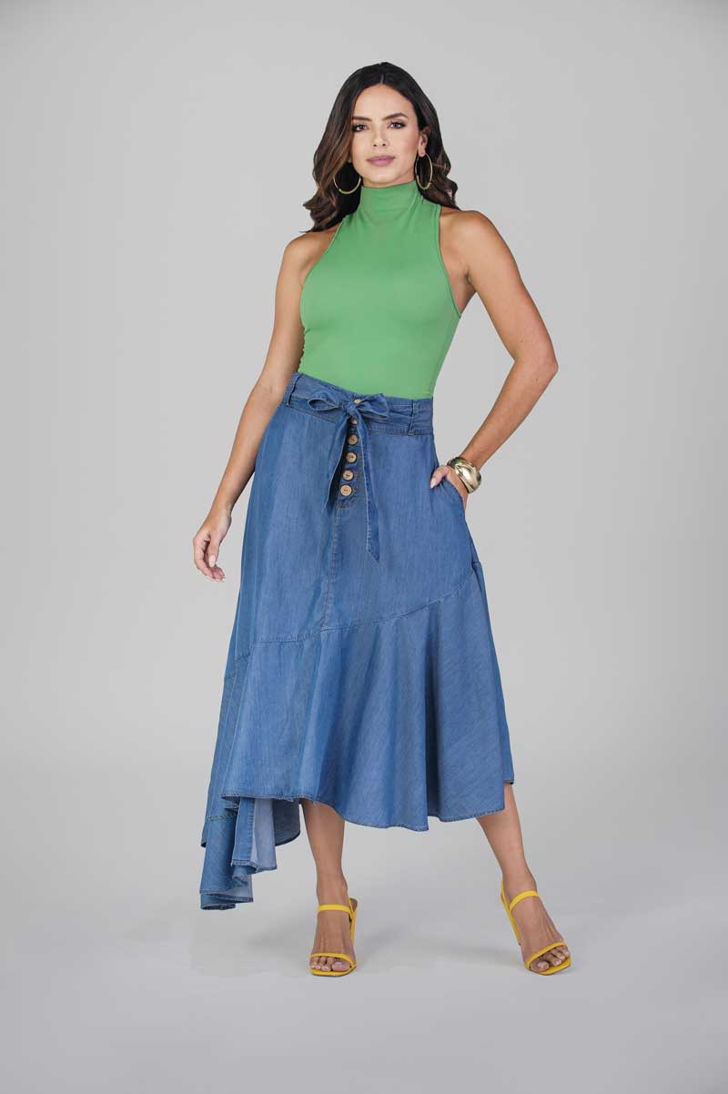 Ameri 新品★ ITAZURA HIGH WAIST SKIRT High Waist Play On Skirt 13.5