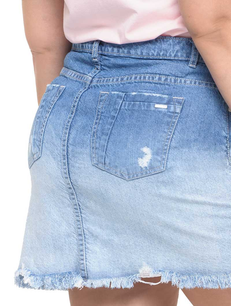 Short Cut Plus Size Skirt
