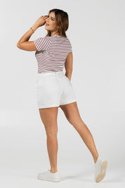 Blusa Manga Corta Con Rayas Marca Trucco´s