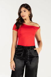 Blusa Asimétrico Elegancia con Detalle Lateral Marca Trucco’s