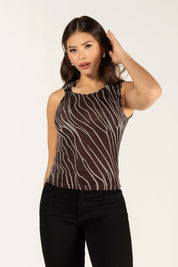 Blusa Manga Sisa Con Brillo Marca Trucco´s