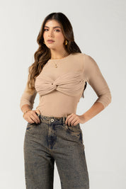 Body Manga Larga Ajustado de Algodón Marca Trucco´s