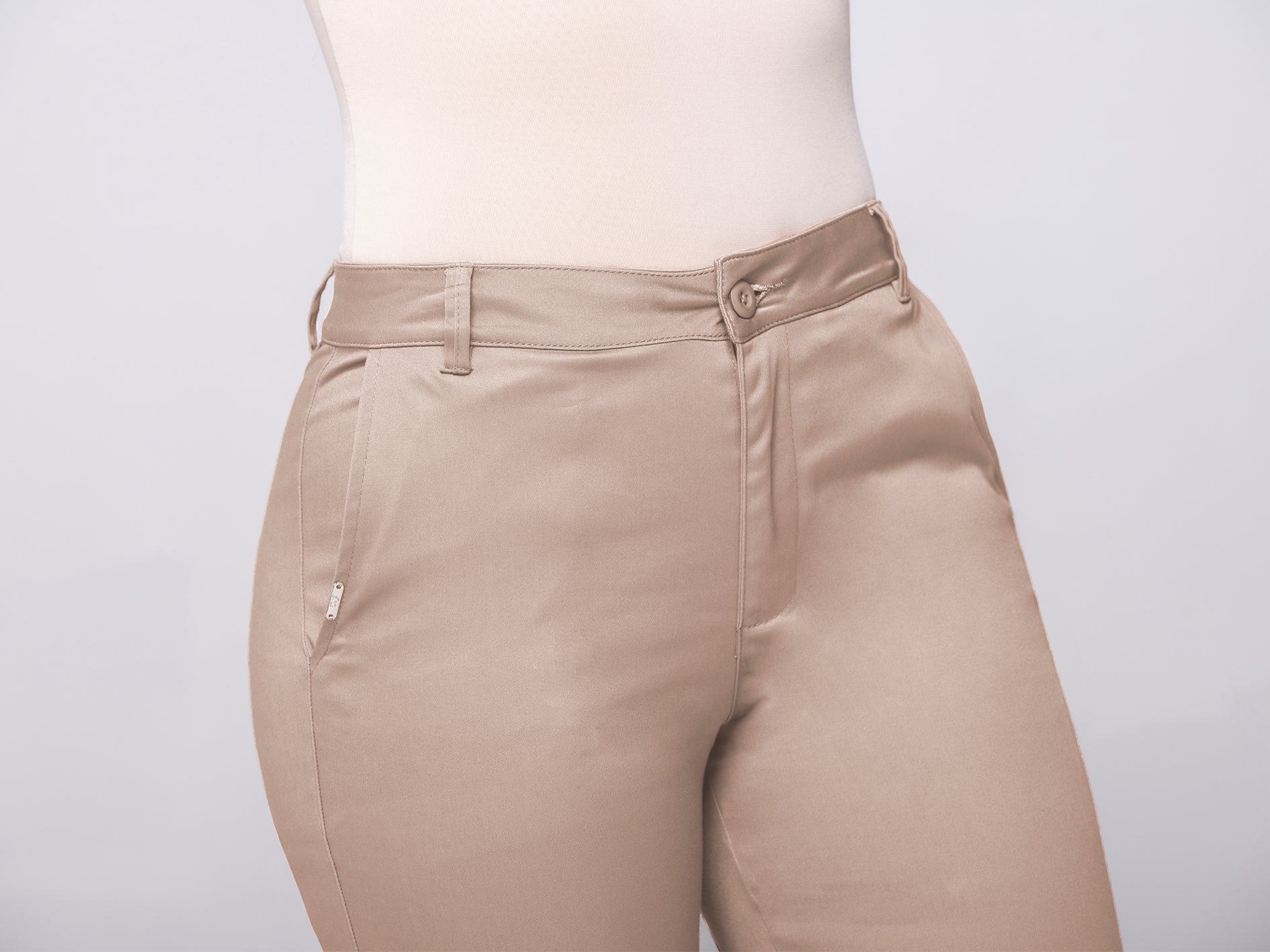 Classic High-Waist Straight Leg Pants by Trucco's
