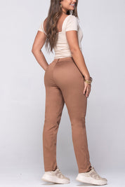 Classic High-Waist Straight Leg Pants by Trucco's