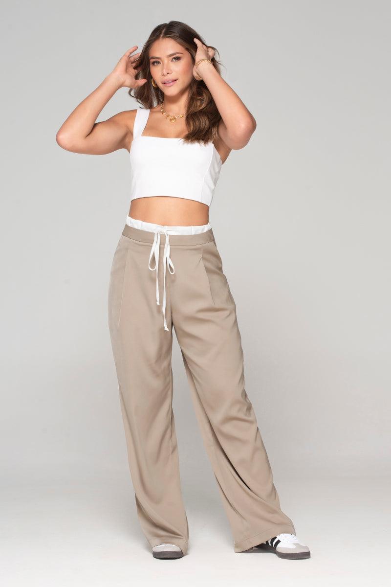 B29107249PantalonWideLegTiroAltoDoblePretinaconcierreAjustableconCordonMarcaTrucco_s-KAKI_1.jpg