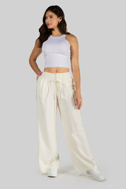 Pantalón Wide Leg de Corte Alto y Caída Fluida, Versátil para Día y Noche Marca Trucco´s