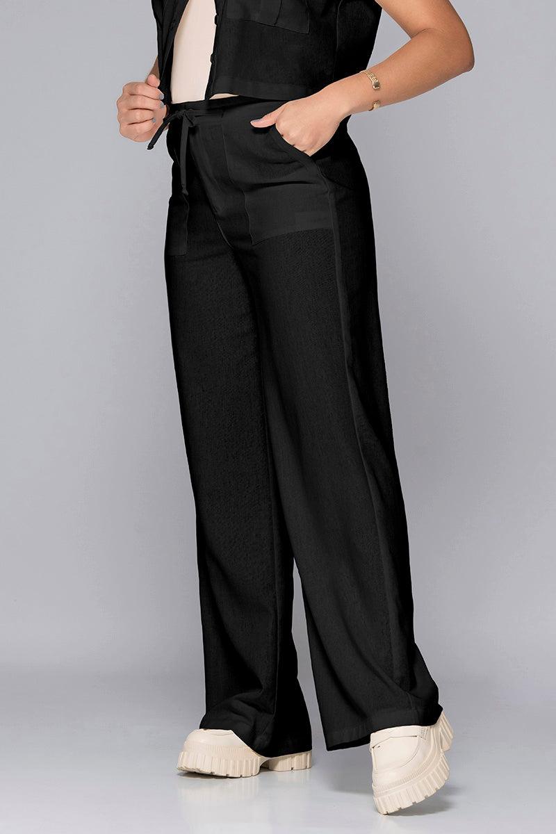 2-Piece Set: Adjustable Waist Pants, Shirt, Armholes, Cargo Pockets