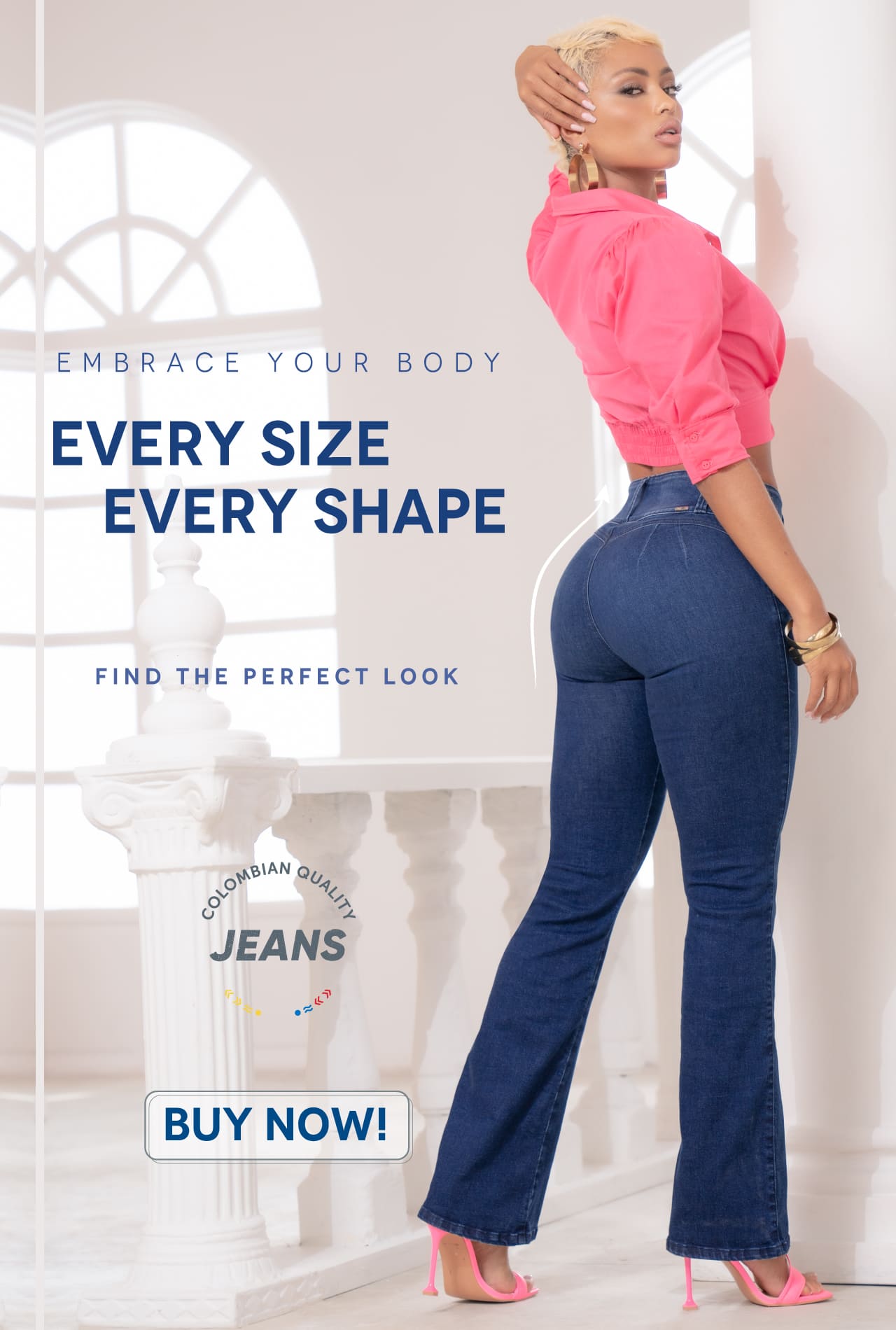 Pantalón ancho talla grande mujer trucco's jeans TRUCCOS JEANS