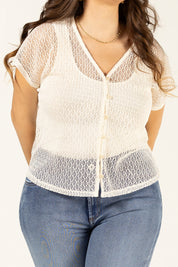 Set 2 Piezas Blusa Tejida Marca Trucco´s Plus Size