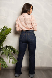 Jean Talla Única Semicampana Azul Oscuro Marca Trucco´s