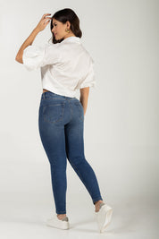 Jean Skinny Mujer Cintura Alta Slim Fit Denim Stretch Casual Chic Marca Trucco´s