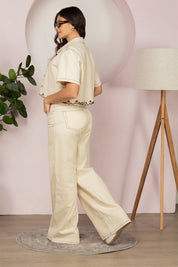 Jean Wide Leg Tiro Alto Corte Ancho Denim Premium Marca Trucco´s