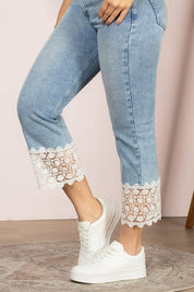 Jean Capri Mujer Tiro Alto Stretch Slim Fit Denim Chic Marca Trucco´s