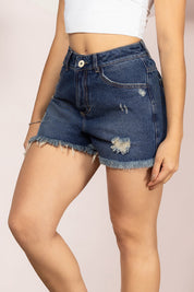 Short Tiro Alto Paper Bag en Lino Natural Marca Trucco´s