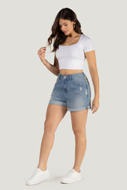 Short Tiro Alto Cintura Alta Casual Chic Marca Trucco´s