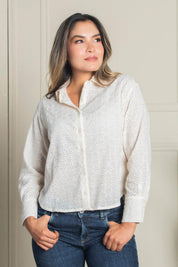 Trucco's Brand Long Sleeve Eyelet Shirt
