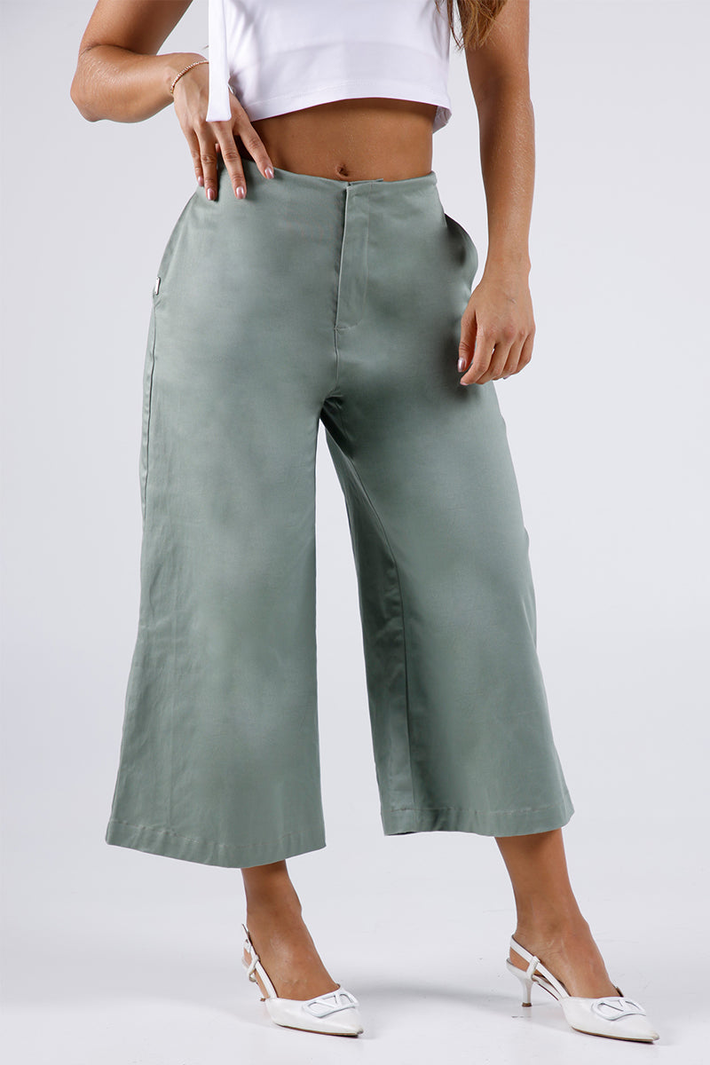 Pantalón Palazzo en Algodón y Elastano Marca Trucco's