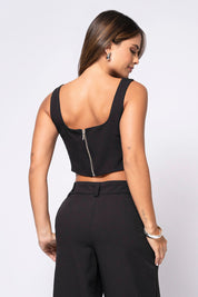 2-Piece Set: Short Shirt, High-Waisted Wide-Leg Pants, Boot Cut, Trucco's Brand