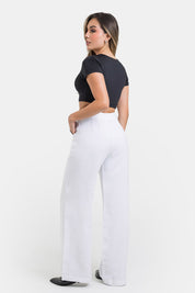 Pantalón Bota Recta en Rayon y Poliester Marca Trucco's