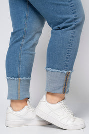 Jogger Clásico Tiro Alto Bota con Doblez Marca Trucco´s Plus Size