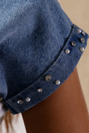 Blusa Manga Corta en Algodón, Poliester y Elastano Marca Trucco's
