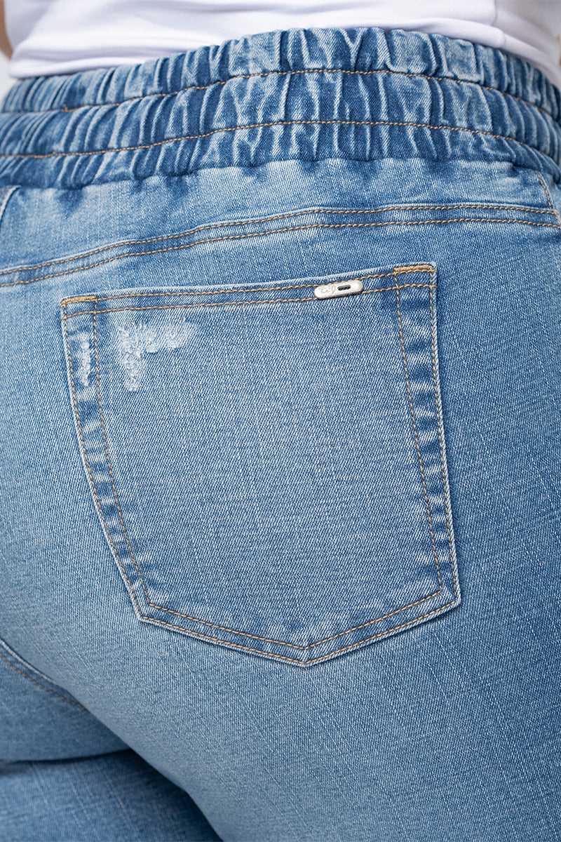 Jogger Clásico Tiro Alto Bota con Doblez Marca Trucco´s Plus Size