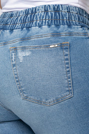 Jogger Clásico Tiro Alto Bota con Doblez Marca Trucco´s Plus Size