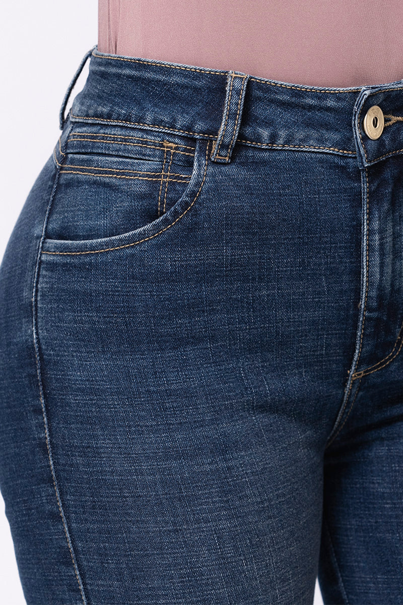 Jean Skinny Tiro Alto Pinzas Posteriores Efecto Levanta cola Marca Trucco´s