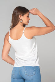 Trucco's Satin Blouse with Adjustable Straps