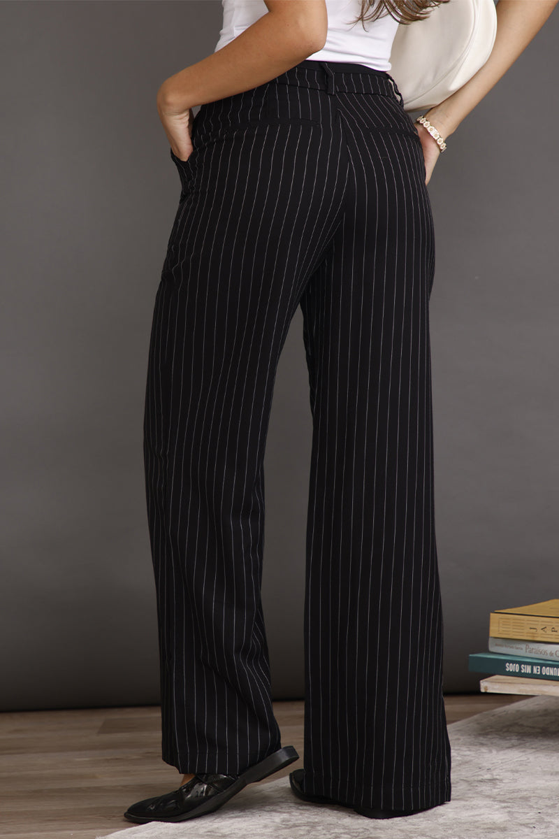 Pantalón Bota Recta en Rayon, Nailon y Poliester Marca Trucco's