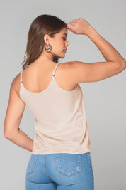 Trucco's Satin Blouse with Adjustable Straps