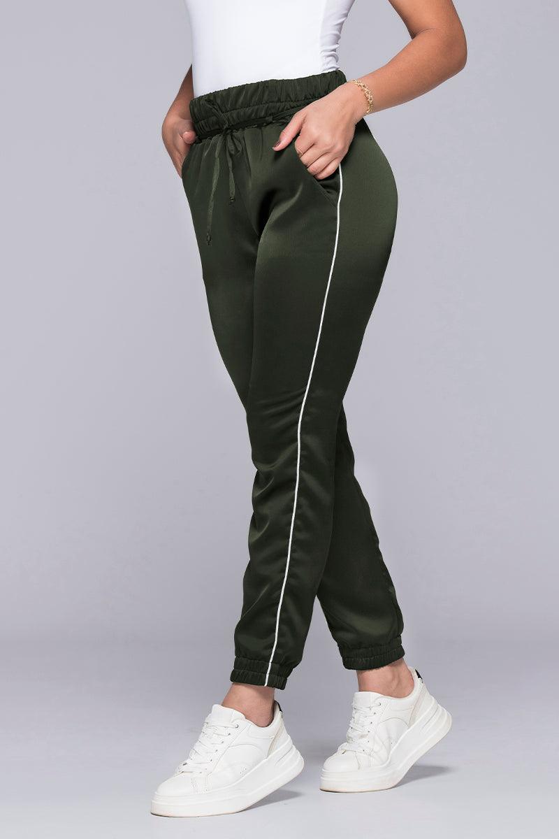 Jogger Tiro Alto Línea Lateral en contraste Marca Trucco´s