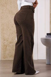 Jean Wide Leg en Algodón y Elastano Marca Trucco's