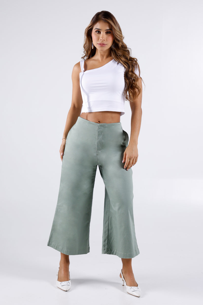 Pantalón Palazzo en Algodón y Elastano Marca Trucco's