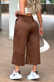 Pantalón Palazzo en Algodón y Elastano Marca Trucco's
