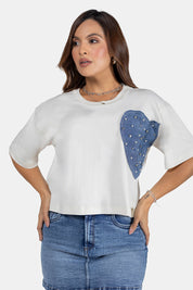 Blusa Manga Corta Marca Trucco's