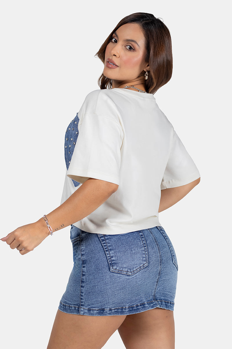 Blusa Manga Corta Marca Trucco's