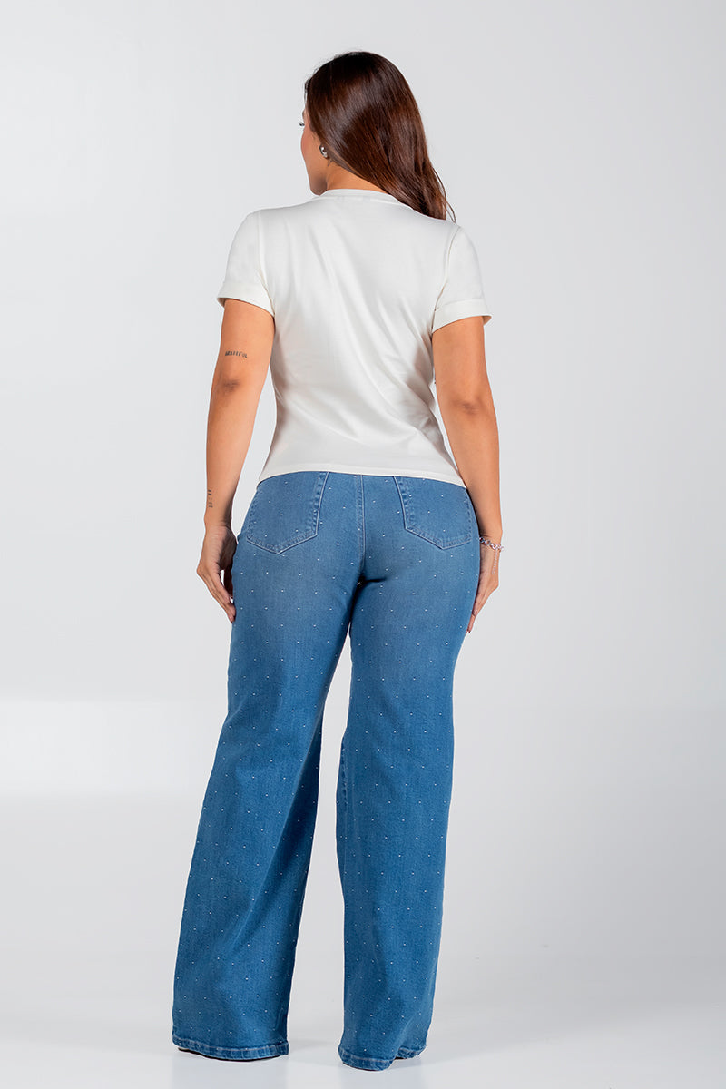 Jean Wide Leg Marca Trucco's