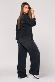 Set 2 Piezas Denim Color Negro Marca Trucco´s