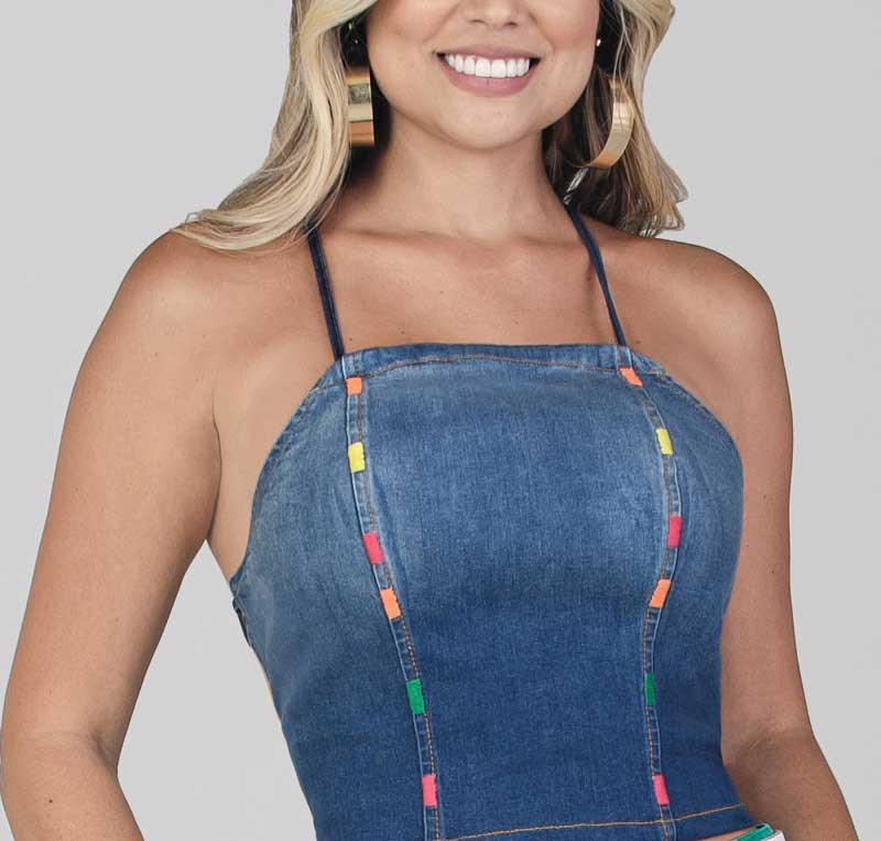 Denim Crop Top