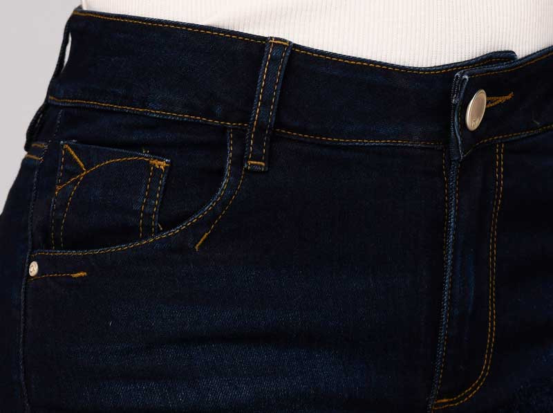 High Waist Denim Short