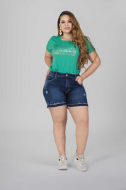 High Waist Plus Size Short