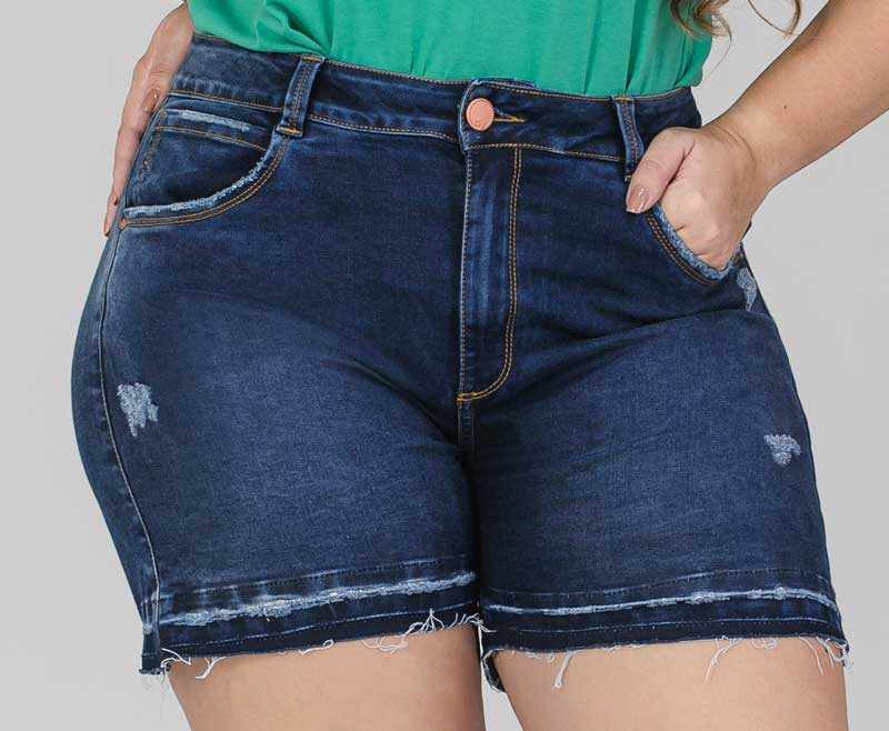 High Waist Plus Size Short